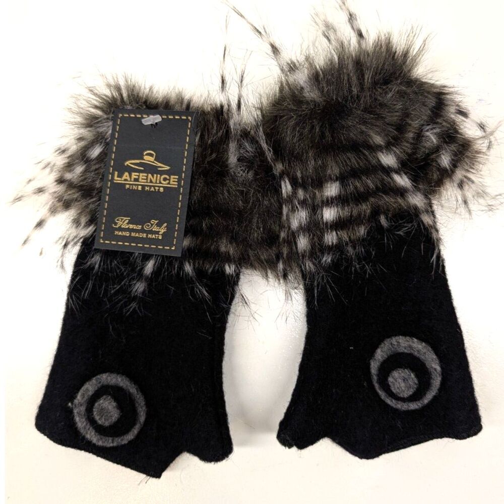 Lafenice wool fingerless gloves, size S/M